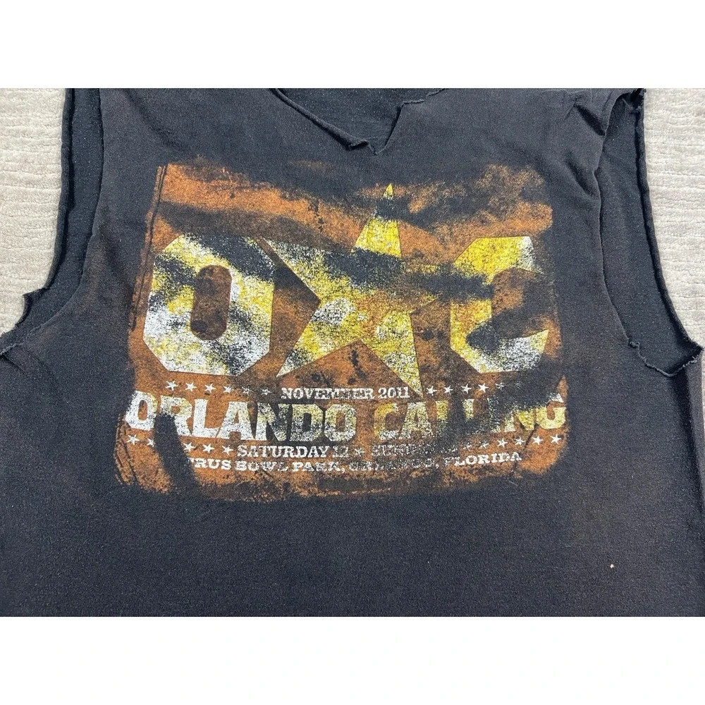 Orlando Calling Shirt Mens Medium Black Concert Killers‎ Kid Rock Destroyed